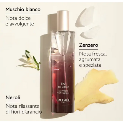 CAUDALIE The des Vignes Acqua Fresca Profumata + Gel Doccia + Candela