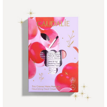 Caudalie Cofanetto Trio Creme mani e unghie idratanti profumate 30 ml idea regalo
