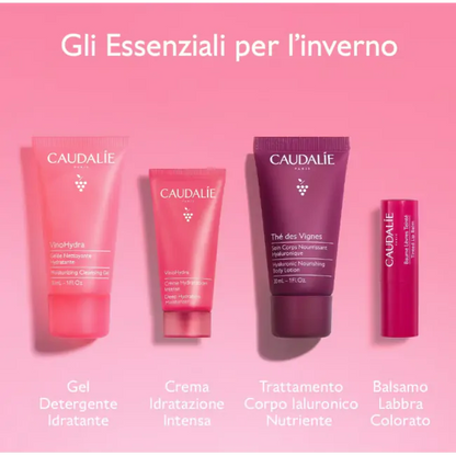 Caudalie Trousse inverno rituale idratazione viso corpo labbra