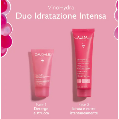 Caudalie Vinohydra Cofanetto Vinohydragel Crema Idratante 60ml + Gel Detergente 30ml