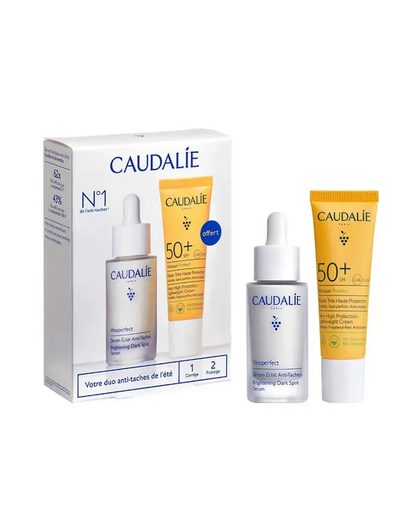 Caudalie Vinoperfect Kit Siero Illuminante 30 ml + Vinosun Protect FPS50 Fluido Solare 20 ml