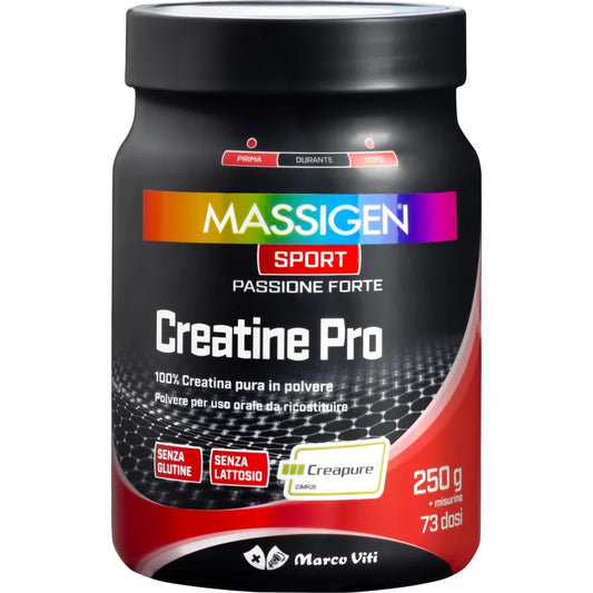 Creatine PRO Massigen Sport - 250g CREATINA PURA POLVERE 73 DOSI