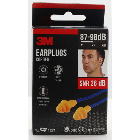 3M EARPLUGS Inserti auricolari con cordino tappi orecchie
