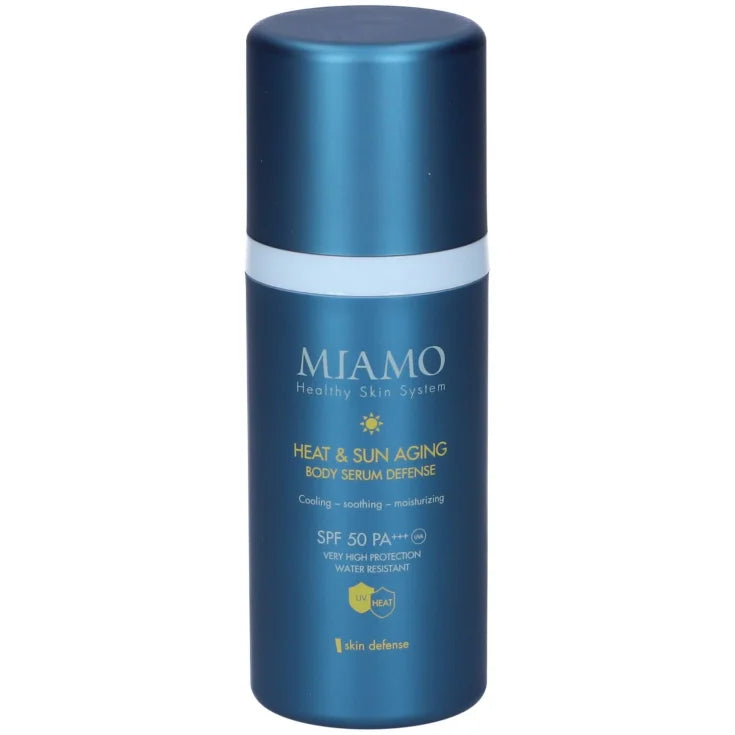 Miamo Skin Defense - Heat & Sun Aging Body Serum Defense Siero Solare Corpo SPF50 PA+++, 100ml