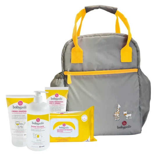 BABYGELLA PREBIOTIC BORSA - Bagno Delicato + crema + salviette + pasta