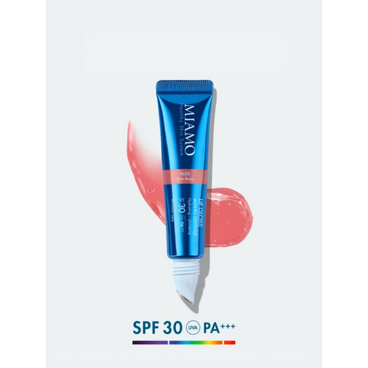 MIAMO LIP GLOSS NUDE 15ML - Idratante con Protezione SPF30+ GUSTO PRUGNA