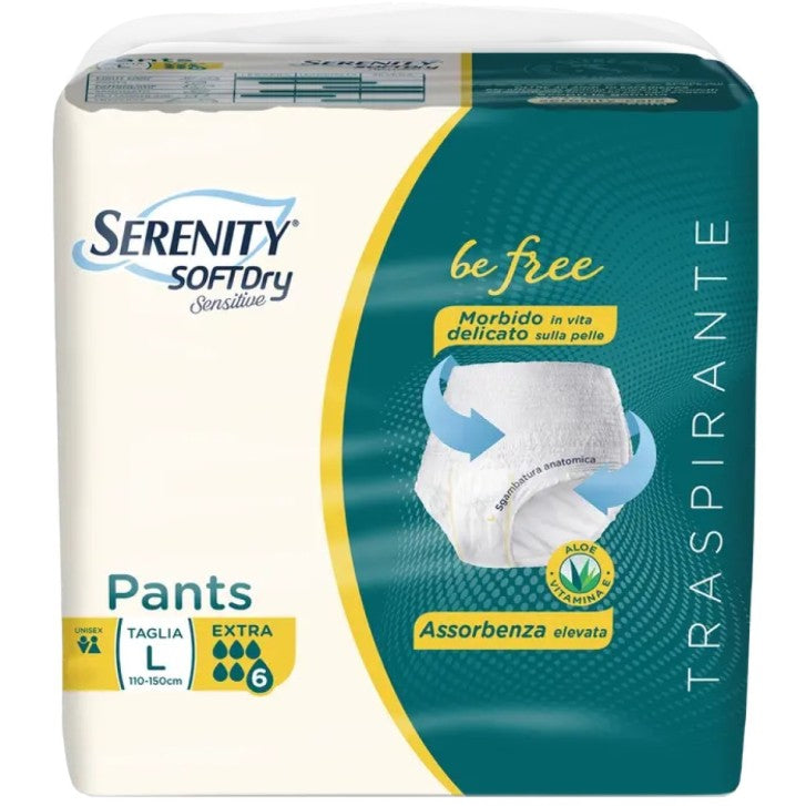 SERENITY PANTS EXTRA TAGLIA L 12 PEZZI