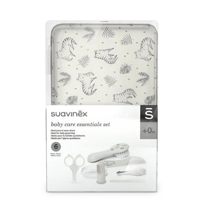 SUAVINEX Set Manicure Grigio Perla - SPAZZOLA PETTINE SPAZZOLINO MANICURE