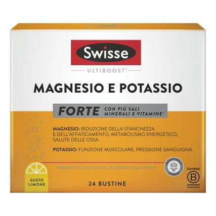 SWISSE MAGNESIO E POTASSIO FORTE 24 BUSTINE - SENZA ZUCCHERO