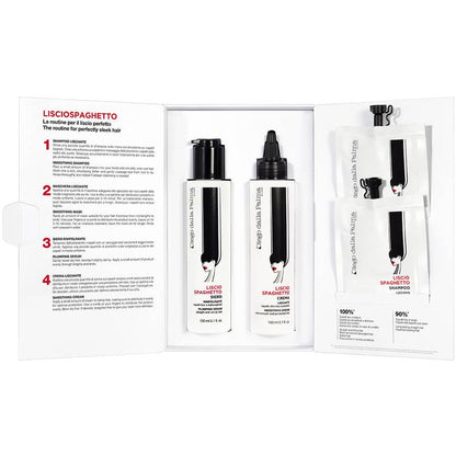 Diego dalla Palma Cofanetto Lisciospaghetto Shampoo Capelli Lisci 50 ml + Maschera 30 ml + Siero 150 ml + Crema 150 ml