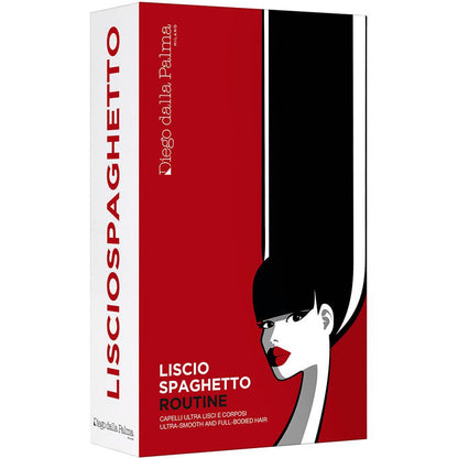 Diego dalla Palma Cofanetto Lisciospaghetto Shampoo Capelli Lisci 50 ml + Maschera 30 ml + Siero 150 ml + Crema 150 ml