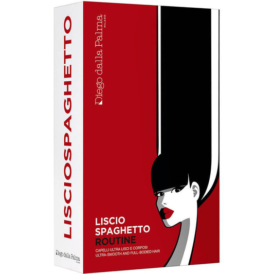 Diego dalla Palma Cofanetto Lisciospaghetto Shampoo Capelli Lisci 50 ml + Maschera 30 ml + Siero 150 ml + Crema 150 ml