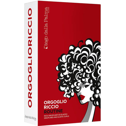 Diego dalla Palma Cofanetto Orgoglioriccio Shampoo Capelli ricci 50 ml + Maschera 30 ml + Siero 150 ml + Crema 150 ml