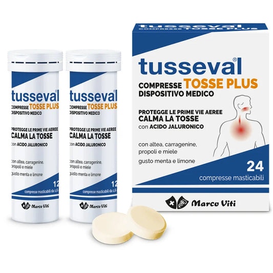 TUSSEVAL TOSSE PLUS 24 COMPRESSE DISPOSITIVO MEDICO