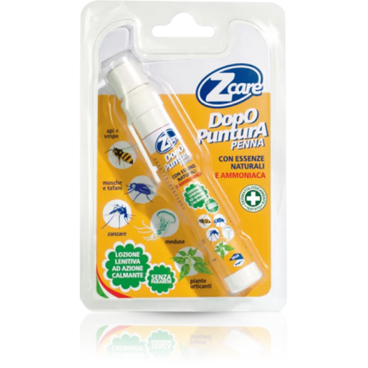 ZCARE DOPOPUNTURA CON AMMONIACA 14ML contro Zanzare vespe meduse